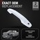T1A Exterior Front Driver Door Handle Compatible with 20142018 Chevrolet Silverado 20142018 GMC Sierra Olympic White GAZ Plastic with Keyhole OEM 13583889GAZ 13583894GAZ 82537