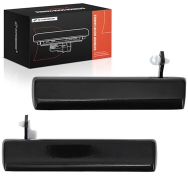 A-Premium APremium Outside Exterior Door Handles Compatible with Chevrolet Camaro Pontiac Firebird 19932002 Smooth Black 2PC Set Front Driver and Passenger Side