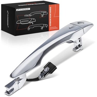 A-Premium APremium Front Left Driver Side Exterior Door Handle with Keyhole Compatible with Nissan Altima 20132018 Sedan Pathfinder 20132019 wSmart Entry System Chrome Replace 806403TA1A 806403TA0A