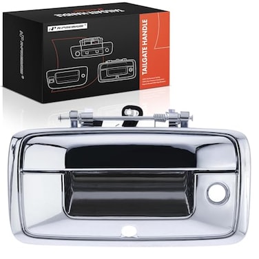 A-Premium APremium Tailgate Handle Liftgate Latch Handle with Camera Hole Compatible with Chevrolet Silverado 1500 LD 2500 HD 3500 HD GMC Sierra 1500 Sierra 1500 Limited 2500 HD 3500 HD 20162019 Chrom