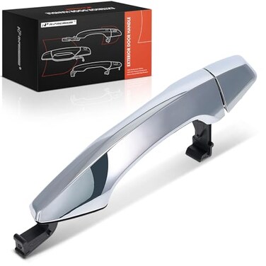 A-Premium APremium Rear Left Driver Exterior Door Handle Compatible with Hyundai Santa Fe 20132017 Santa Fe XL 20132017 Chrome Replace 83651B8010 83652B8010
