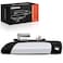 A-Premium APremium Front Left Driver Side Exterior Door Handle with Keyhole Compatible with Honda Civic 2001 2002 2003 2004 2005 Sedan Black Housing with Chrome Lever Replace 72180S5DA12ZA