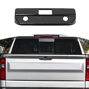 RT-TCZ RTTCZ for Silverado Tailgate Handle Cover Trim Compatible with Chevy Silverado GMC Sierra 2019 Up Carbon Fiber Exterior Accessories