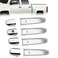 GXARTS 4PCS Chrome Door Handle Cover Overlay with 4 Smart Keyhole Compatible with Chevy Silverado GMC Sierra 1500 2500HD 3500HD 20192025 Triple Chrome Plated