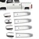 GXARTS 4PCS Chrome Door Handle Cover Overlay with 4 Smart Keyhole Compatible with Chevy Silverado GMC Sierra 1500 2500HD 3500HD 20192025 Triple Chrome Plated
