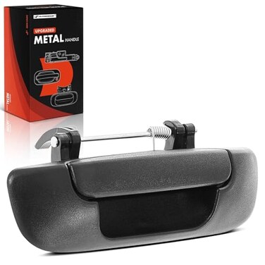A-Premium APremium Upgraded Metal Tailgate Handle Compatible with 20022008 Dodge Ram 1500 20032009 Ram 2500 Ram 3500 Textured Black Latch Handle Replace 55276237AA