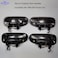 Lcyolada Set of 4 Exterior Door Handles for Honda Civic 19962000 Replace 72180S00004 72140S04003 Smooth Black