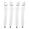 HONFQP Exterior Outside Door Handle Front Rear Left Driver Right Passenger Outside Door Handle Side with Cover for Hyundai Elantra 2017 2018 2019 2020 Replace 82651F0010 82652F0020 White 4PCS