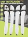 HONFQP Exterior Outside Door Handle Front Rear Left Driver Right Passenger Outside Door Handle Side with Cover for Hyundai Elantra 2017 2018 2019 2020 Replace 82651F0010 82652F0020 White 4PCS