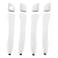 HONFQP Exterior Outside Door Handle Front Rear Left Driver Right Passenger Outside Door Handle Side with Cover for Hyundai Elantra 2017 2018 2019 2020 Replace 82651F0010 82652F0020 White 4PCS