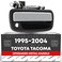 T1A Exterior Front Passenger Door Handle Replacement Upgraded Metal Plastic Housing Compatible with 19952004 Toyota Tacoma Chrome Handle Black Housing wKeyhole OEM 6921035030