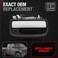 T1A Exterior Front Passenger Door Handle Replacement Upgraded Metal Plastic Housing Compatible with 19952004 Toyota Tacoma Chrome Handle Black Housing wKeyhole OEM 6921035030