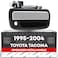 T1A Exterior Front Passenger Door Handle Replacement Upgraded Metal Plastic Housing Compatible with 19952004 Toyota Tacoma Chrome Handle Black Housing wKeyhole OEM 6921035030