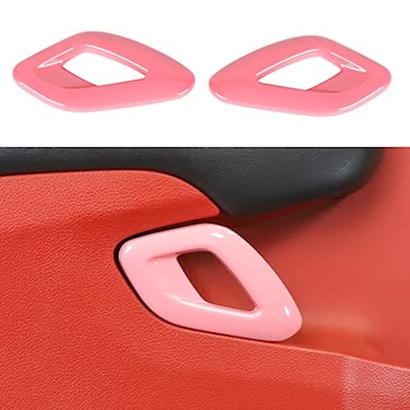 Voodonala for Challenger 20152023 Car Door Inner Door Handle Cover Trim Accessories for Dodge Challenger 20152023 Pink2pcsSet