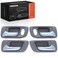 A-Premium APremium Inside Interior Door Handles Compatible with Honda Accord 1998 1999 2000 2001 2002 Sedan Chrome Gray 4PC Set Front Rear Driver and Passenger Side