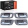 A-Premium APremium Inside Interior Door Handles Compatible with Honda Accord 1998 1999 2000 2001 2002 Sedan Chrome Gray 4PC Set Front Rear Driver and Passenger Side