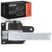 A-Premium APremium Front or Rear Driver Side Interior Door Handle Compatible with Toyota Tundra 20072021 Sequoia 20082018 Painted Silver Lever and Black Knob Replace 692060C070 692060C060