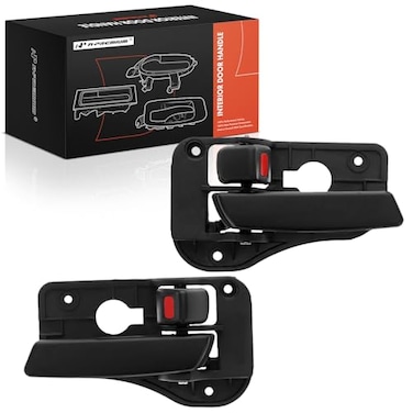 A-Premium APremium Inside Interior Door Handles Compatible with Kia Rondo 20072012 Black 2PC Set Front or Rear Driver and Passenger Side