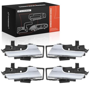 A-Premium APremium Inside Interior Door Handles Compatible with Chevrolet Aveo 2007 2008 2009 2010 Chrome 4PC Set Front Rear Driver and Passenger Side