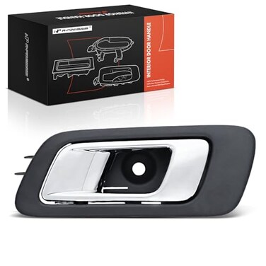 A-Premium APremium Rear Left Driver Side Interior Door Handle Compatible with Ford Explorer 20112015 Police Interceptor Utility 20132015 Black Bezel with Chrome Lever Finish Replace BB5Z7822601AB