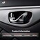 A-Premium APremium Inside Interior Door Handles Compatible with Hyundai Elantra 2009 2010 2011 2012 Hatchback Black 2PC Set Rear Driver and Passenger Side