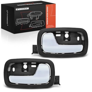 A-Premium APremium Inside Interior Door Handles Compatible with Chevrolet Cobalt 20052010 Pontiac G5 20072010 Black Housing with Chrome Lever 2PC Set Front Driver and Passenger Side