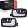 A-Premium APremium Inside Interior Door Handles Compatible with Chevrolet Cobalt 20052010 Pontiac G5 20072010 Black Housing with Chrome Lever 2PC Set Front Driver and Passenger Side