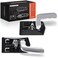 A-Premium APremium Inside Interior Door Handles Compatible with Chevrolet Silverado 1500 2500 3500 Tahoe GMC Yukon Cadillac Escalade Bright Chrome 2PC Set Front Driver Passenger Side