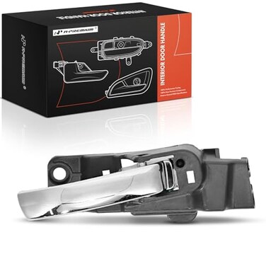 A-Premium APremium Front Right Passenger Side Interior Door Handle Compatible with Dodge Avenger 2011 2012 2013 2014 Black Housing with Chrome Lever Replace 1VW941X9AA