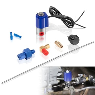 ZEZHIMI 160304AN Line Purge Valve Kit Integrate with Nitrous Systems Release Trapped Air or Gaseous Nitrous Reduced Lag Time