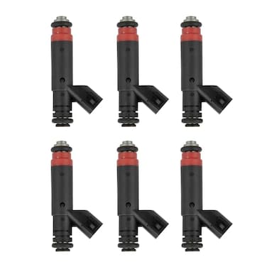Vphix 6pcs Fuel Injectors FJ735 for 2005 2006 JEEP Wrangler TJ 40L I6 Nozzle Replacement 53013690AA