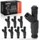 A-Premium APremium Fuel Injectors Compatible with BMW E38 E39 E52 E53 X5 20022003 Z8 2003 540i 740i 740iL Land Rover Range Rover 44L 46L 48L Gas Set of 8 Replace 0280155823