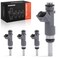 A-Premium APremium Set of 4 Fuel Injectors Compatible with Nissan Frontier 20052019 L4 25L Replace 16600EA000
