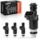 A-Premium APremium Fuel Injectors Compatible with Honda Civic 20062011 18L Fit 20092013 15L Replace 16450RNAA01 4PC Set