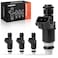 A-Premium APremium Fuel Injectors Compatible with Honda Civic 20062011 18L Fit 20092013 15L Replace 16450RNAA01 4PC Set
