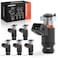 A-Premium APremium 5 Holes Fuel Injectors Compatible with Volkswagen Jetta 19992001 Golf 19992001 EuroVan 1997 19992000 V6 28L Replace 021906031D 6PC Set