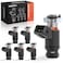 A-Premium APremium 5 Holes Fuel Injectors Compatible with Volkswagen Jetta 19992001 Golf 19992001 EuroVan 1997 19992000 V6 28L Replace 021906031D 6PC Set