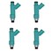 BAIXINDE 1571078K00 Fuel Injectors Fits For INJECTOR SET SUZUKI J24B FOR GRAND VITARA KIZASHI 24 LTR 4PCS