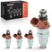 A-Premium APremium Set of 4 Fuel Injectors Compatible with Toyota Tacoma 19952000 4Runner 19962000 T100 19961998 27L Replace 2320979095