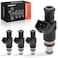 A-Premium APremium Fuel Injectors Set of 4 Compatible with Honda Civic 20062011 Acura TSX 20042008 RSX 20052006 20L 24L Replace 16450RBB003