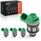 A-Premium APremium 2 Holes Fuel Injectors Set of 4 Compatible with Nissan Frontier 19982004 Xterra 20002004 Pickup 19961997 24L Replace FJ397