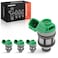 A-Premium APremium 2 Holes Fuel Injectors Set of 4 Compatible with Nissan Frontier 19982004 Xterra 20002004 Pickup 19961997 24L Replace FJ397