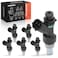 A-Premium APremium Fuel Injectors Set of 6 Compatible with Suzuki Grand Vitara 2006 2007 2008 27L Replace 1571066J00
