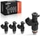 A-Premium APremium Set of 4 Fuel Injectors Compatible with Honda Civic 20122015 HRV HRV 20162022 18L GAS Replace 16450R2EL01