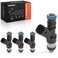 A-Premium APremium Fuel Injectors Set of 4 Compatible with Ford Fiesta 20122019 16L Naturally Aspirated Replace BE8Z9F593A BE8Z9F593B
