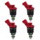 CYCWER 1660096E01 FJ285 Fuel Injectors 4pcs Fit for 19951999 Maxima 30L Fit for 19911996 G20 20L Replace OE 1660096E00 166005E511