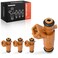A-Premium APremium Set of 4 Fuel Injectors Compatible with Saab 93 20002003 20L 23L 95 20002009 23L Replace 0280156023