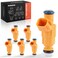A-Premium APremium Set of 6 Fuel Injectors Compatible with Saab 93 2006 2007 2008 2009 28L Replace 12581682