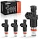 A-Premium APremium Set of 4 Fuel Injectors Compatible with Acura RSX 2002 2003 2004 20L Replace 16450PNEG01