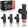 A-Premium APremium Set of 4 Fuel Injectors Compatible with Acura RSX 2002 2003 2004 20L Replace 16450PNEG01